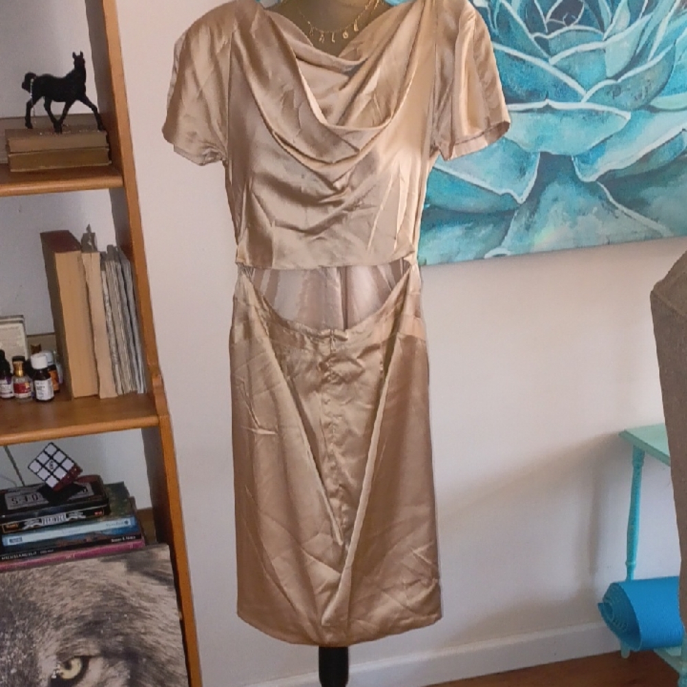 Zac Posen Cream Silk Dress - Picture 6 of 9